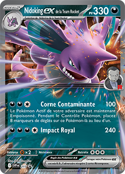 Carte Pokemon SVP217 Nidoking-ex de la Team Rocket | LorenZone