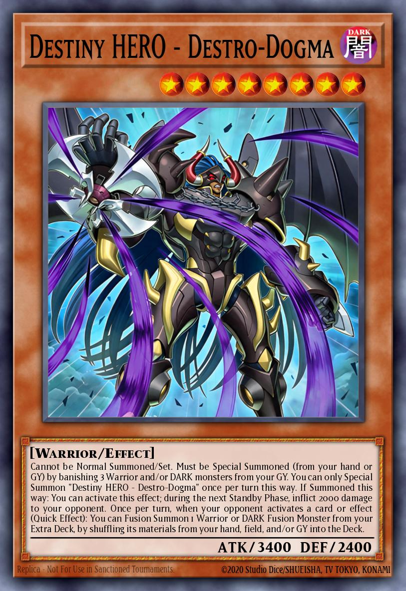 Carte Yu-Gi-Oh! Destro-Dogma - HÉROS de la Destinée BETB-FR021 - Au-Delà du Courage | LorenZone