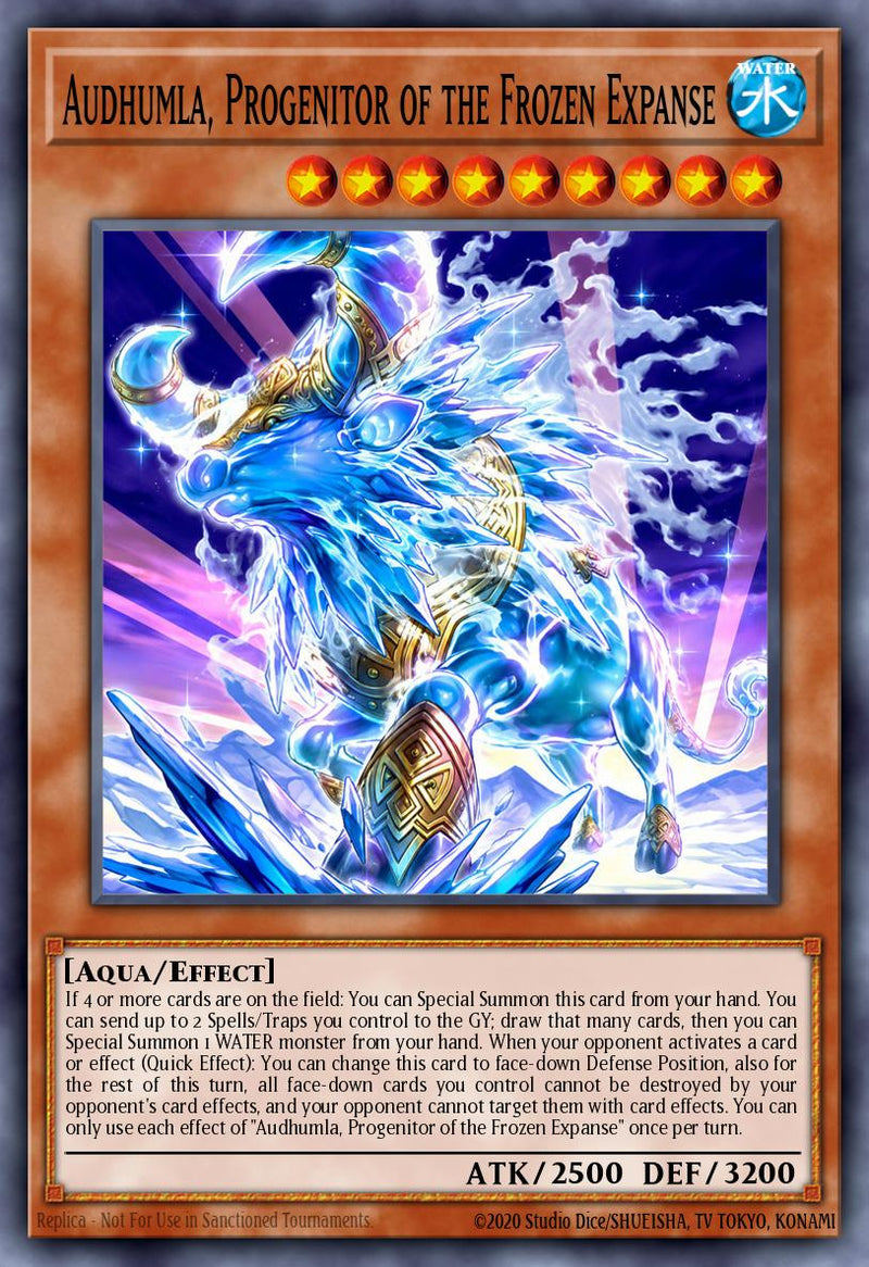 Carte Yu-Gi-Oh! Audhumla, Progéniteur de l'Étendue Glacée BETB-FR081 - Au-Delà du Courage | LorenZone