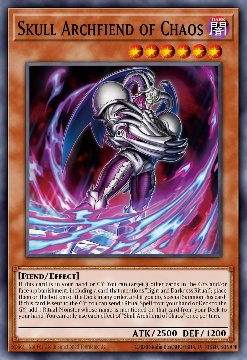 Carte Yu-Gi-Oh! Crâne Archdémon du Chaos CORI-FR002 - Les Origines du Chaos | LorenZone