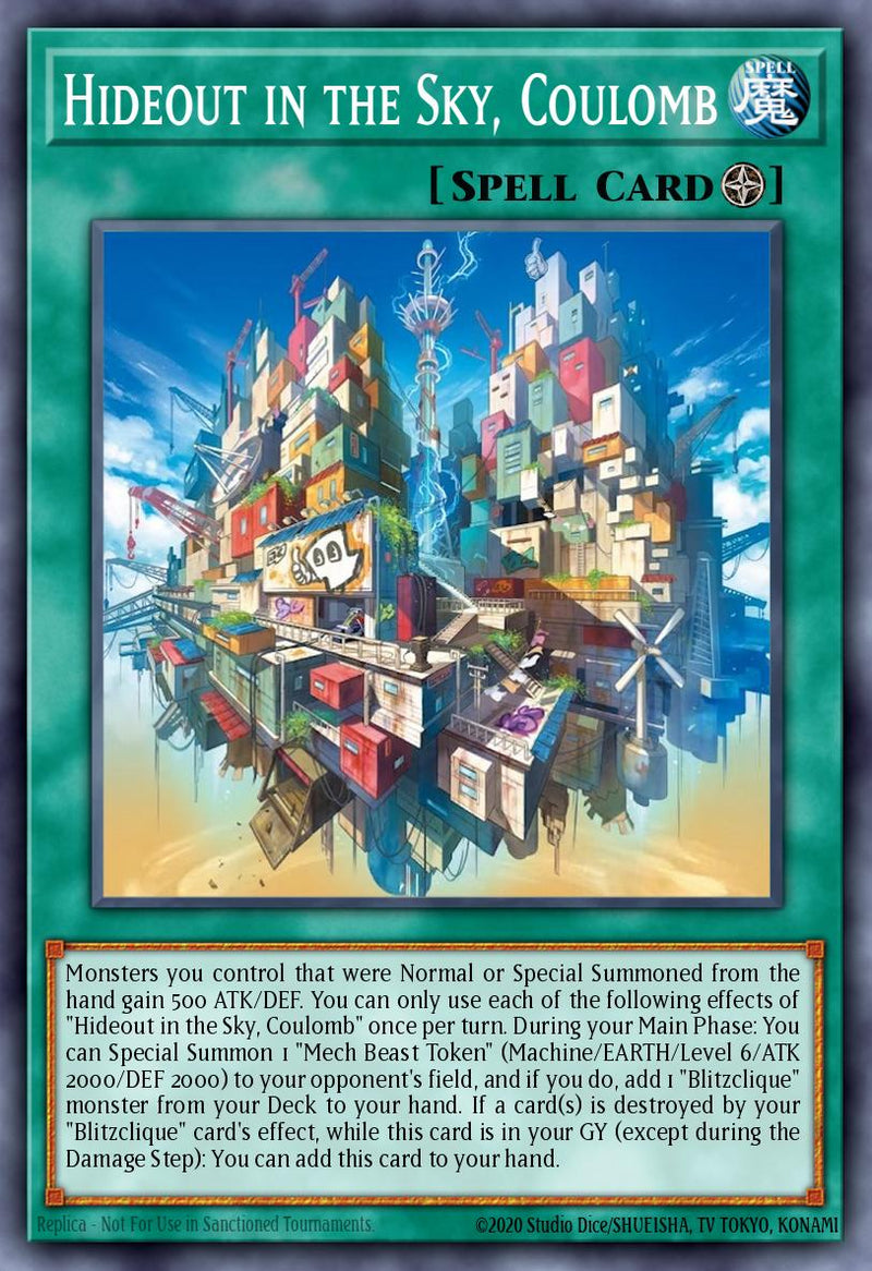 Carte Yu-Gi-Oh! Planque dans le Ciel, Coulomb CORI-FR050 - Les Origines du Chaos | LorenZone