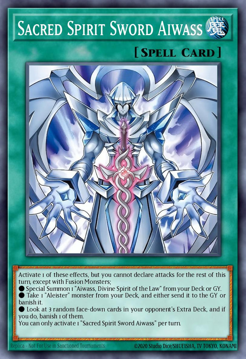 Carte Yu-Gi-Oh! Épée de l'Esprit Sacré Aiwass CORI-FR054 - Les Origines du Chaos | LorenZone