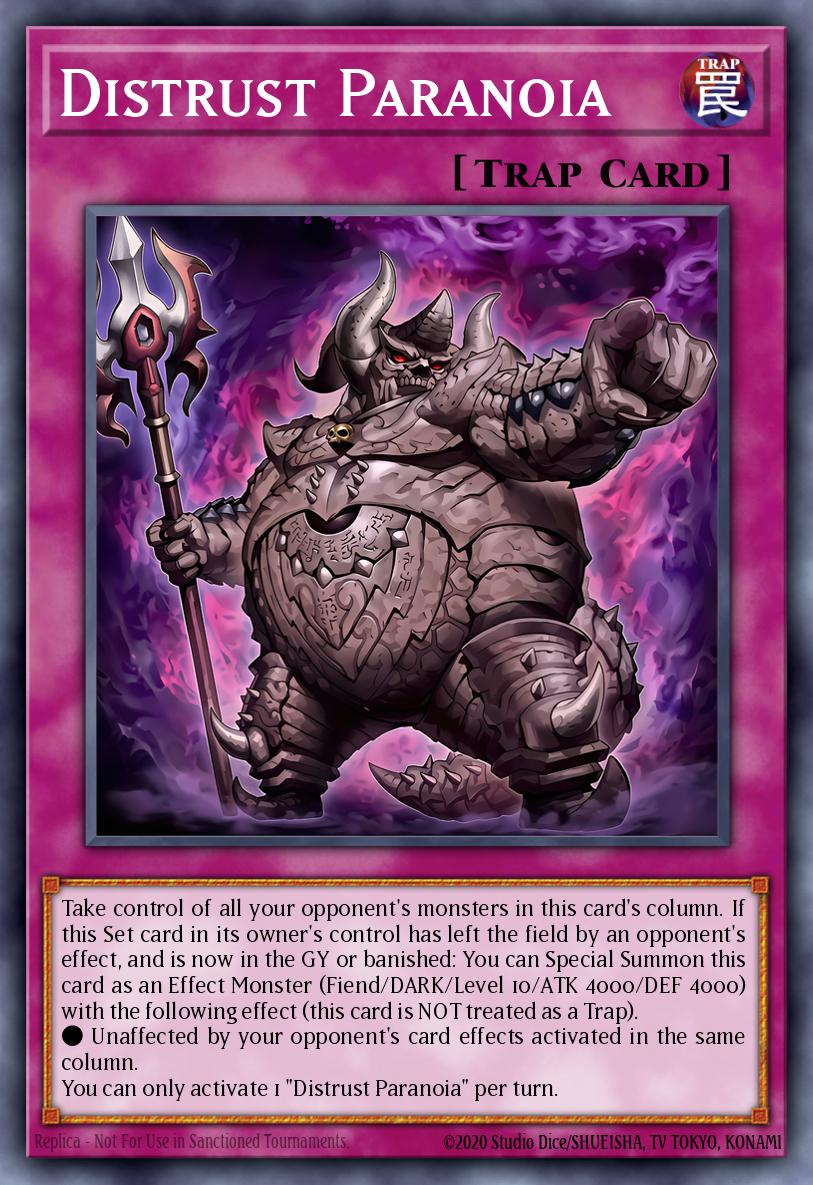 Carte Yu-Gi-Oh! Paranoïa de Méfiance CORI-FR082 - Les Origines du Chaos | LorenZone