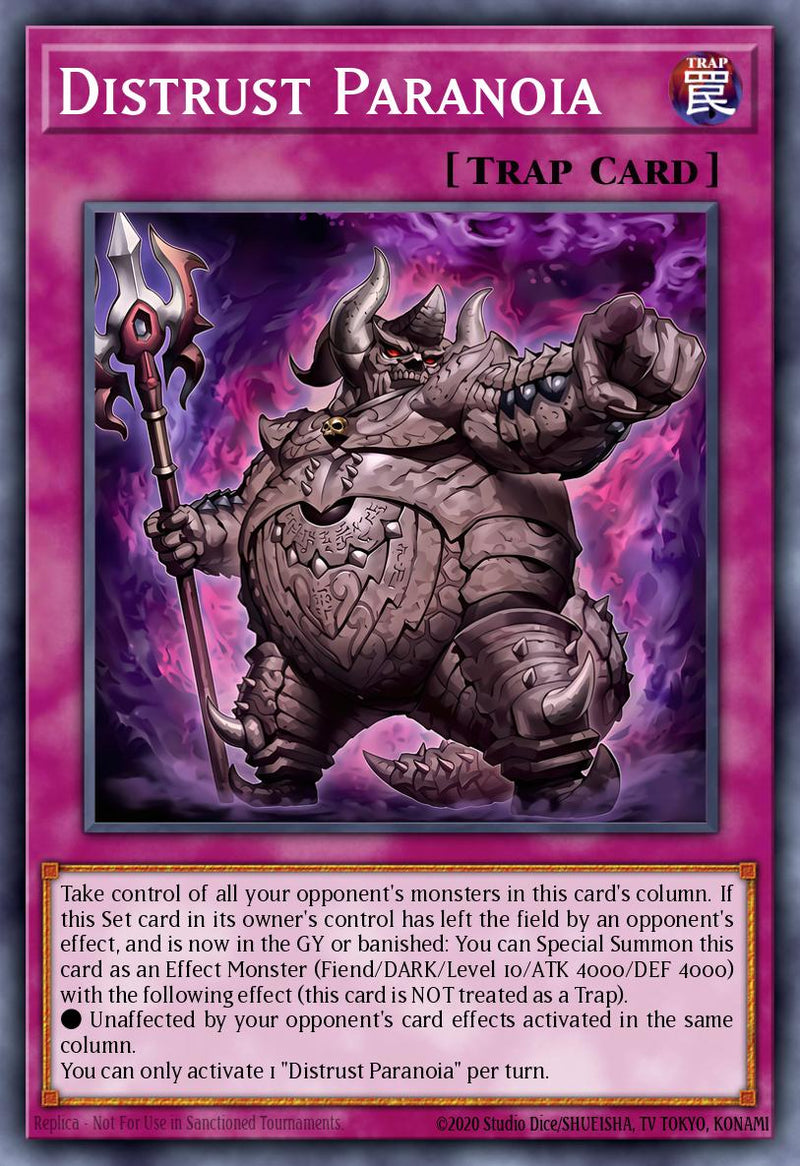 Carte Yu-Gi-Oh! Paranoïa de Méfiance CORI-FR082 - Les Origines du Chaos | LorenZone