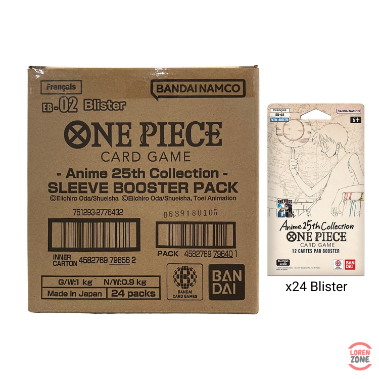 eb02 booster box case Case Blister One Piece EB02 – Anime 25th Collection