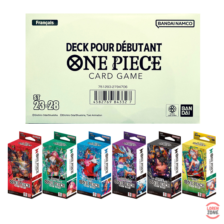 Display Decks ST23 ST28 One Piece Card Game Coffret 6 decks | Lorenzone.fr LorenZone Display Decks ST23 ST28 One Piece Card Game Coffret 6 decks | Lorenzone.fr LorenZone