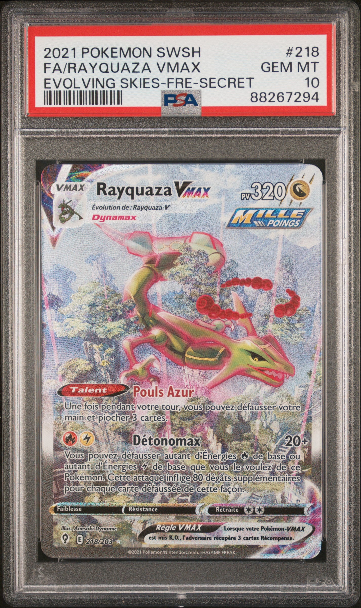 Rayquaza VMAX 218/203 - PSA 10