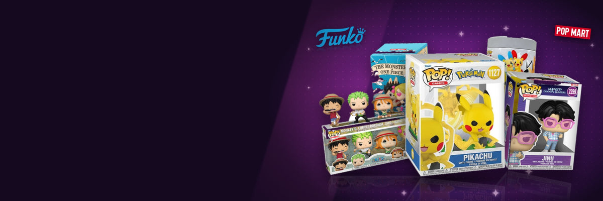 Figurines chez LorenZone : Funko Pop!, Pop Mart et goodies de tes licences