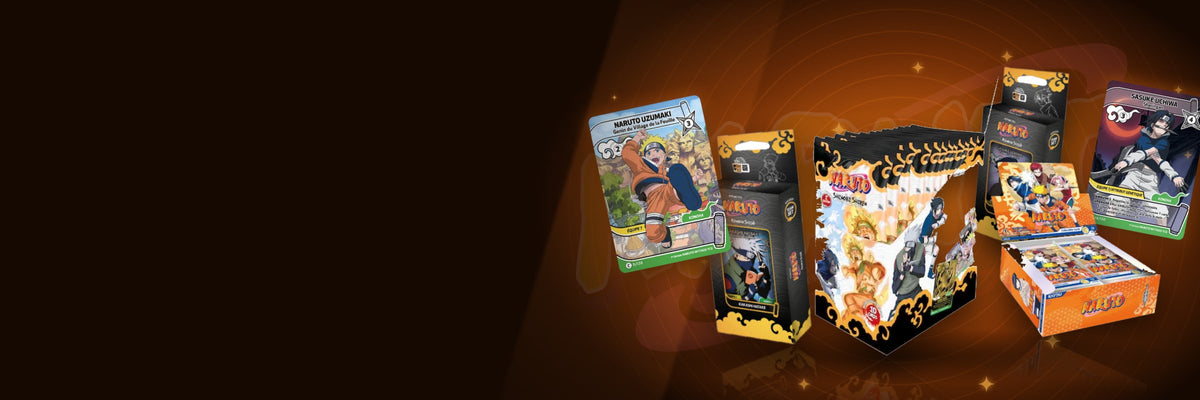 Univers Naruto Mythos TCG chez LorenZone : displays, team sets et cartes à l'unité