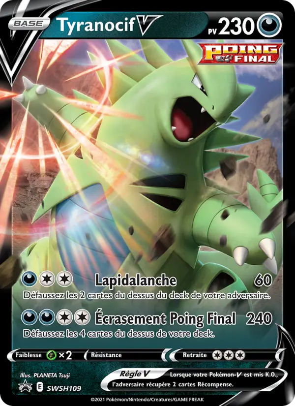 SWSH109/107 - Tyranocif V – Promo SWSH (Carte Pokémon FR à petit prix, à l’unité sur Lorenzone.fr)