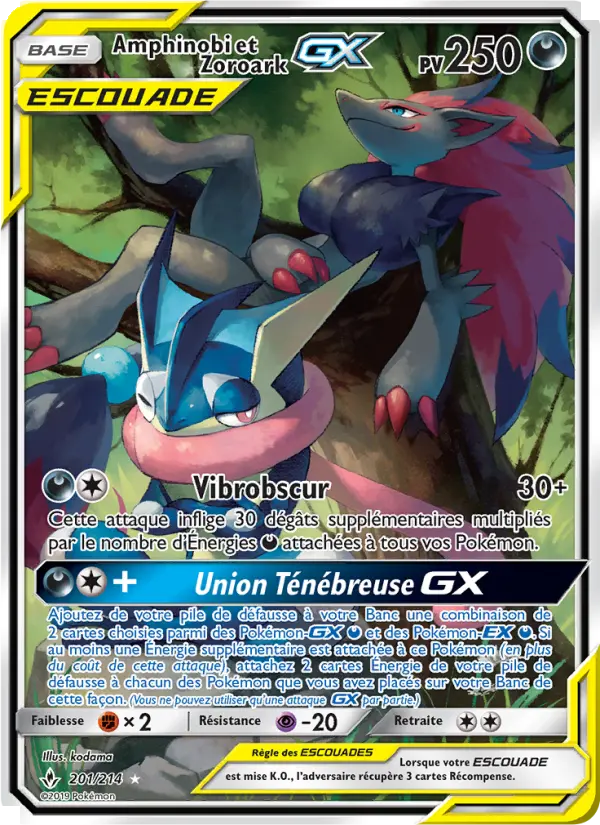 201/214 - Amphinobi et Zoroark GX