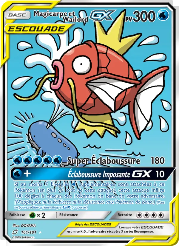 161/181 - Magicarpe et Wailord GX
