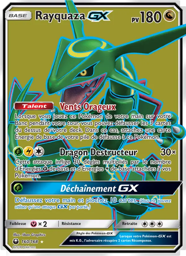 160/168 - Rayquaza GX