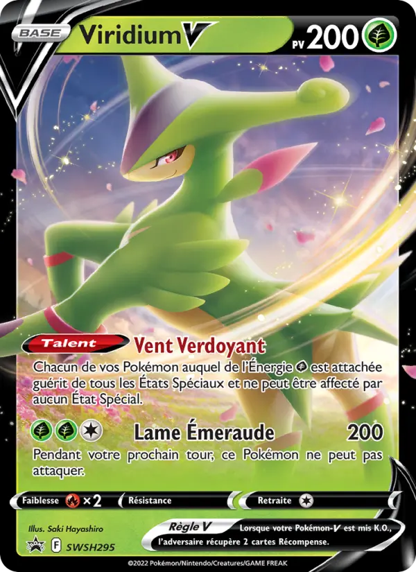 SWSH295/107 - Viridium V – Promo SWSH (Carte Pokémon FR à petit prix, à l’unité sur Lorenzone.fr)