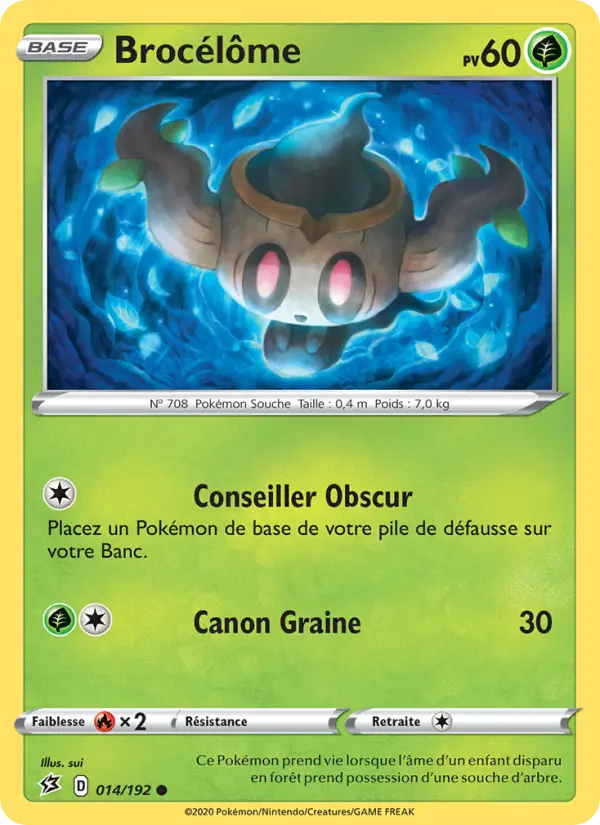 014/192 - Brocélôme – Clash des Rebelles (Carte Pokémon FR à petit prix, à l’unité sur Lorenzone.fr)
