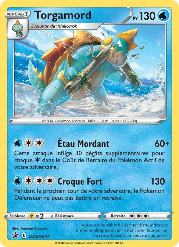 SWSH047/107 - Torgamord – Promo SWSH (Carte Pokémon FR à petit prix, à l’unité sur Lorenzone.fr)
