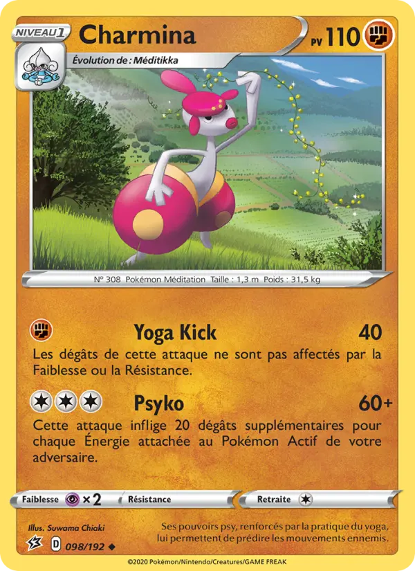 098/192 - Charmina – Clash des Rebelles (Carte Pokémon FR à petit prix, à l’unité sur Lorenzone.fr)