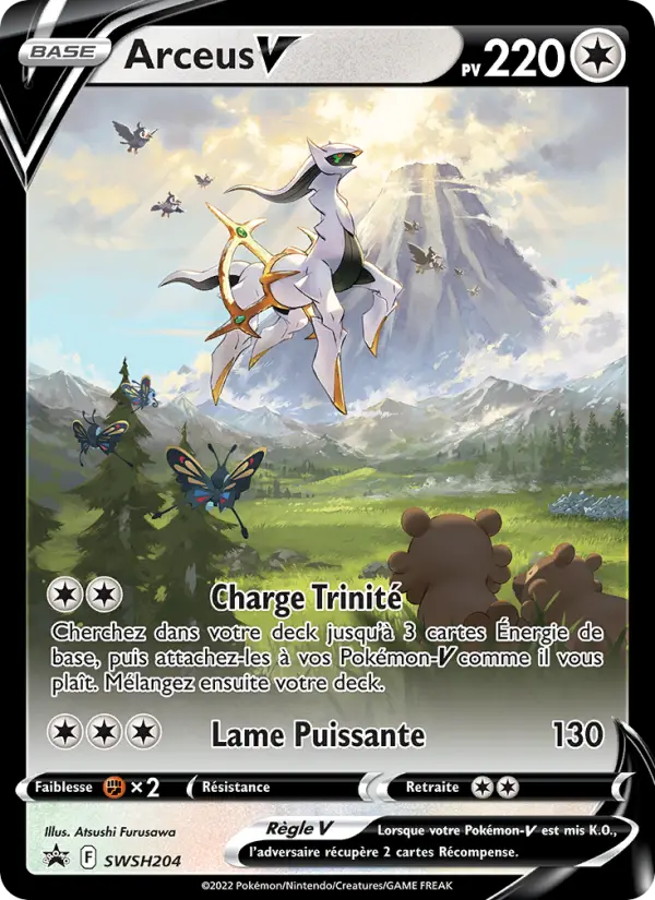 SWSH204/107 - Arceus V – Promo SWSH (Carte Pokémon FR à petit prix, à l’unité sur Lorenzone.fr)