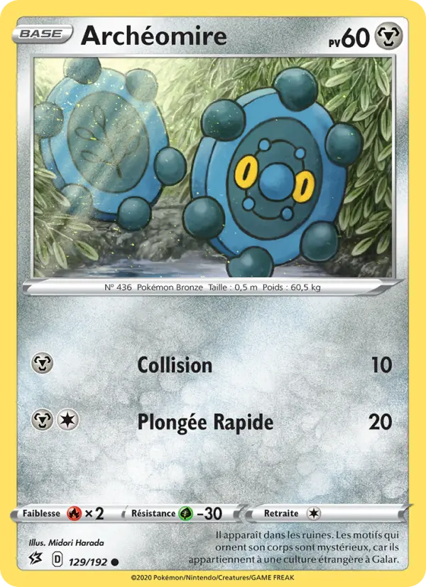 129/192 - Archéomire – Clash des Rebelles (Carte Pokémon FR à petit prix, à l’unité sur Lorenzone.fr)