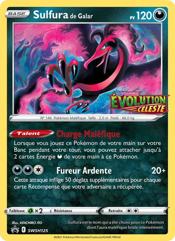 SWSH125/107 - Sulfura de Galar – Promo SWSH (Carte Pokémon FR à petit prix, à l’unité sur Lorenzone.fr)