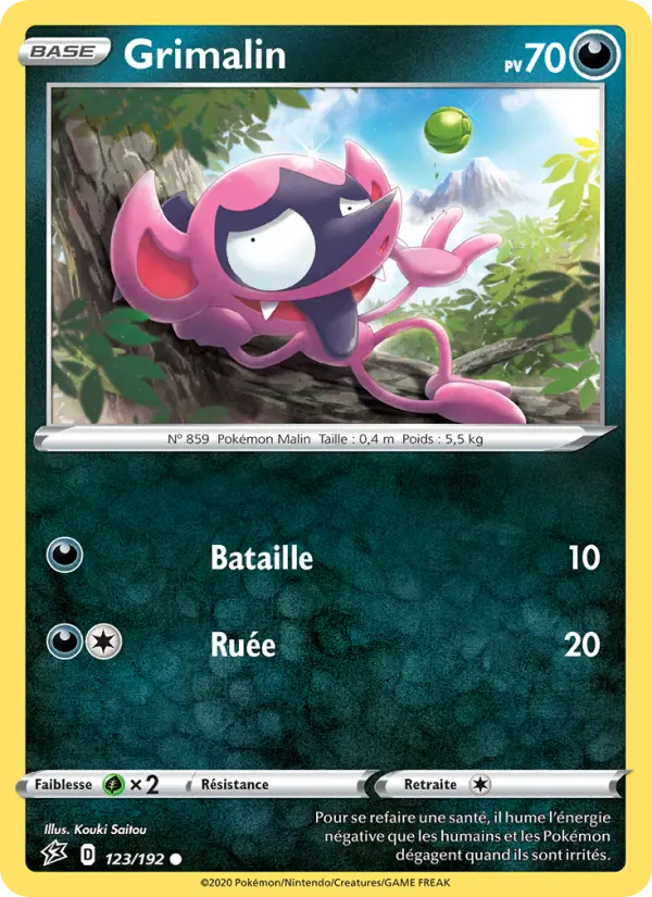 123/192 - Grimalin – Clash des Rebelles (Carte Pokémon FR à petit prix, à l’unité sur Lorenzone.fr)