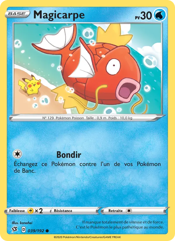 039/192 - Magicarpe – Clash des Rebelles (Carte Pokémon FR à petit prix, à l’unité sur Lorenzone.fr)