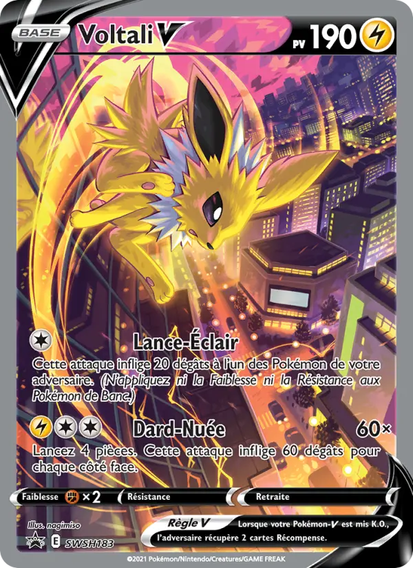 SWSH183/107 - Voltali V – Promo SWSH (Carte Pokémon FR à petit prix, à l’unité sur Lorenzone.fr)