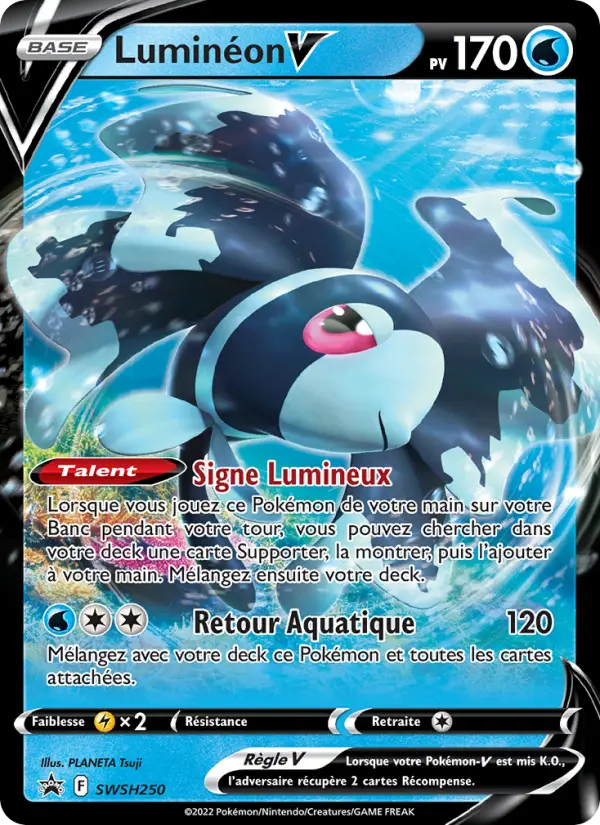 SWSH250/107 - Luminéon V – Promo SWSH (Carte Pokémon FR à petit prix, à l’unité sur Lorenzone.fr)