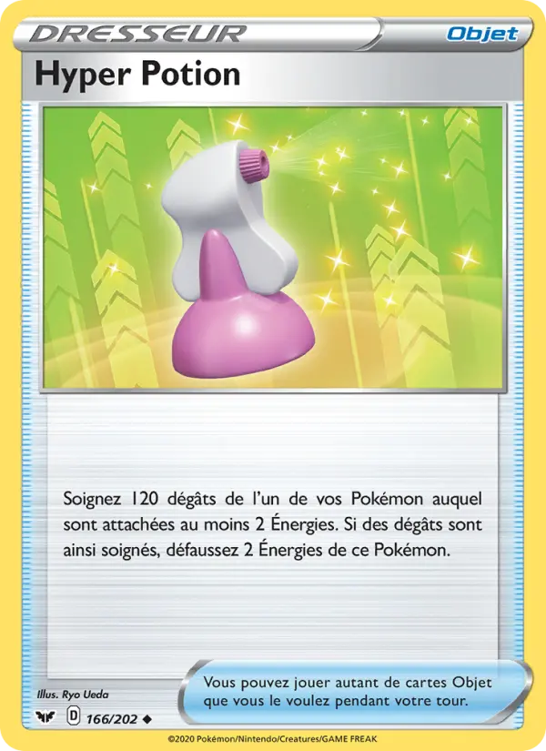 166/202 - Hyper Potion – Épée et Bouclier (Carte Pokémon FR à petit prix, à l’unité sur Lorenzone.fr)