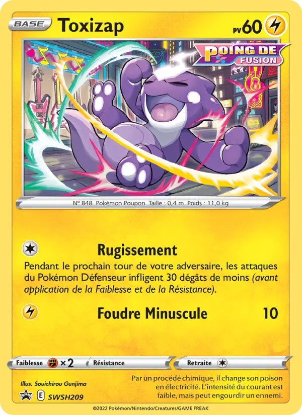 SWSH209/107 - Toxizap – Promo SWSH (Carte Pokémon FR à petit prix, à l’unité sur Lorenzone.fr)