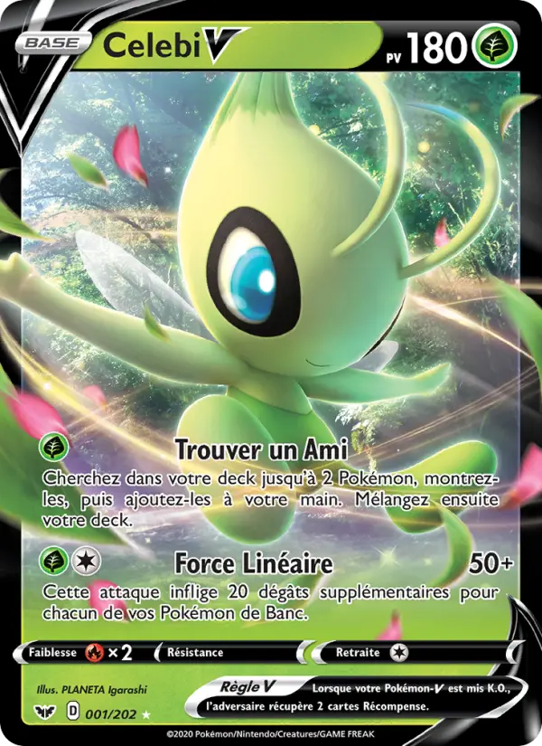 001/202 - Celebi V – Épée et Bouclier (Carte Pokémon FR à petit prix, à l’unité sur Lorenzone.fr)