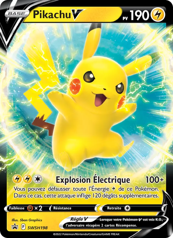 SWSH198/107 - Pikachu V – Promo SWSH (Carte Pokémon FR à petit prix, à l’unité sur Lorenzone.fr)