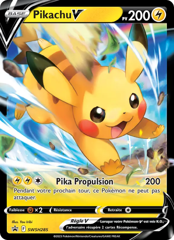 SWSH285/107 - Pikachu V – Promo SWSH (Carte Pokémon FR à petit prix, à l’unité sur Lorenzone.fr)