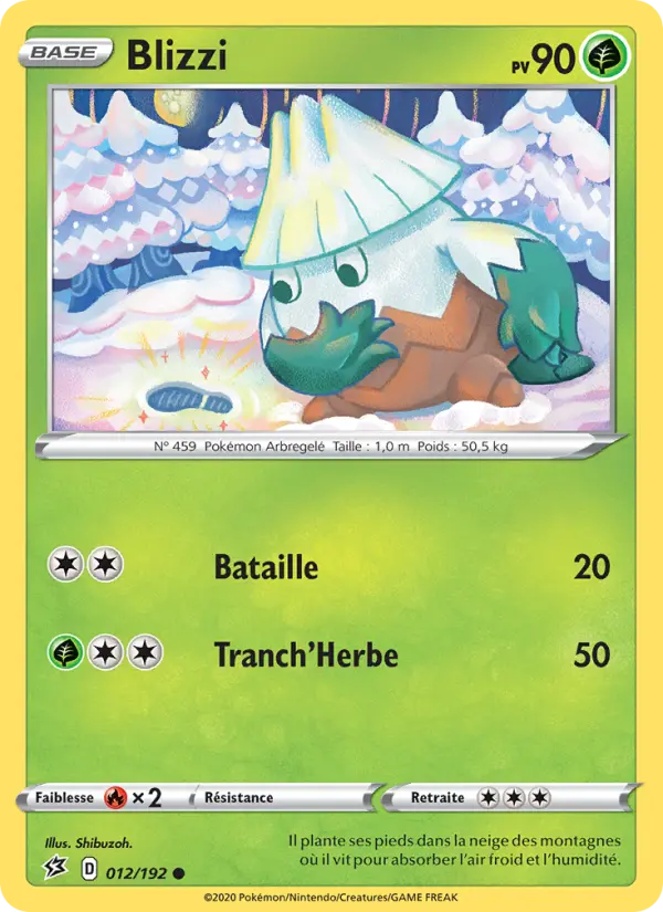 012/192 - Blizzi – Clash des Rebelles (Carte Pokémon FR à petit prix, à l’unité sur Lorenzone.fr)