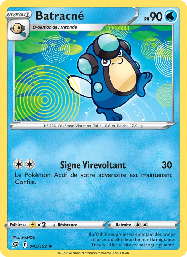 045/192 - Batracné – Clash des Rebelles (Carte Pokémon FR à petit prix, à l’unité sur Lorenzone.fr)