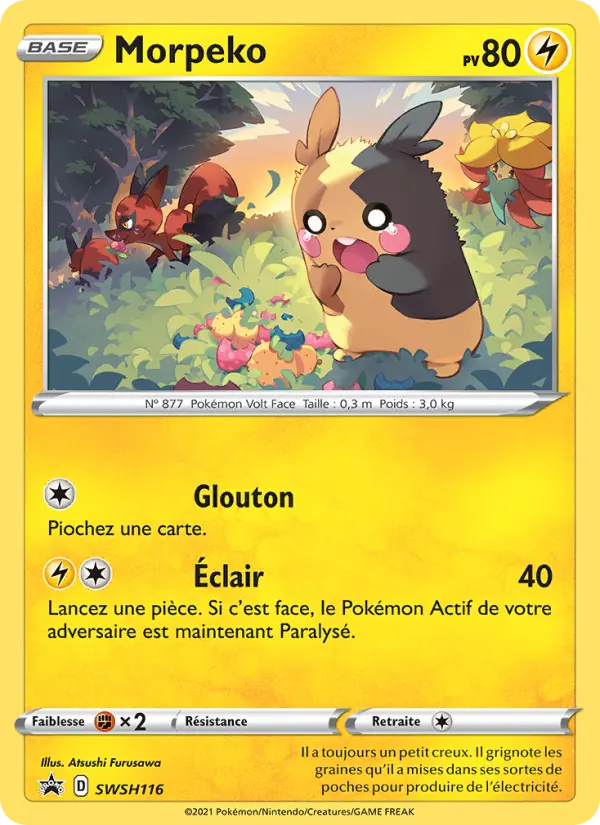 SWSH116/107 - Morpeko – Promo SWSH (Carte Pokémon FR à petit prix, à l’unité sur Lorenzone.fr)
