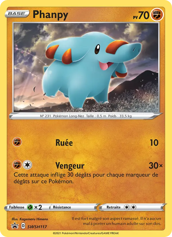 SWSH117/107 - Phanpy – Promo SWSH (Carte Pokémon FR à petit prix, à l’unité sur Lorenzone.fr)