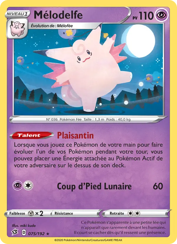 075/192 - Mélodelfe – Clash des Rebelles (Carte Pokémon FR à petit prix, à l’unité sur Lorenzone.fr)