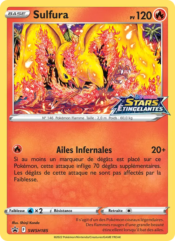 SWSH185/107 - Sulfura – Promo SWSH (Carte Pokémon FR à petit prix, à l’unité sur Lorenzone.fr)