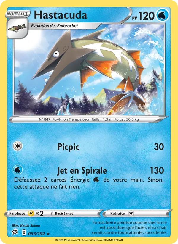 053/192 - Hastacuda – Clash des Rebelles (Carte Pokémon FR à petit prix, à l’unité sur Lorenzone.fr)