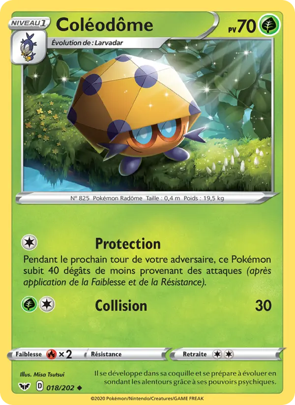 018/202 - Coléodôme – Épée et Bouclier (Carte Pokémon FR à petit prix, à l’unité sur Lorenzone.fr)