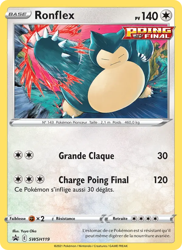 SWSH119/107 - Ronflex – Promo SWSH (Carte Pokémon FR à petit prix, à l’unité sur Lorenzone.fr)