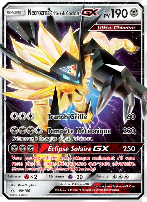 090/156 - Necrozma Crinière du Couchant GX