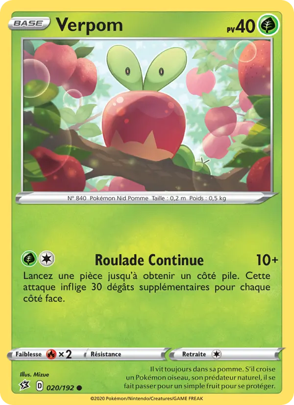020/192 - Verpom – Clash des Rebelles (Carte Pokémon FR à petit prix, à l’unité sur Lorenzone.fr)