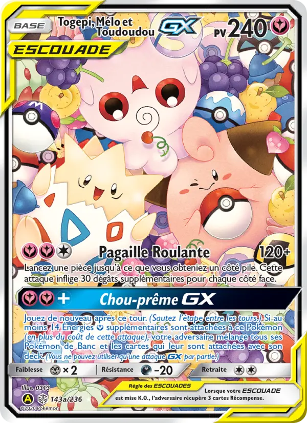 143/236 - Togepi, Mélo et Toudoudou GX