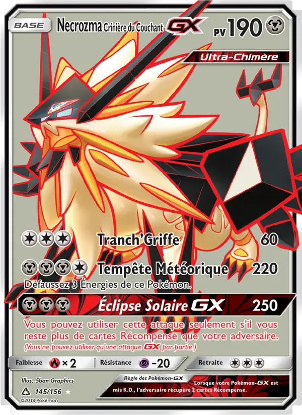 145/156 - Necrozma Crinière du Couchant GX