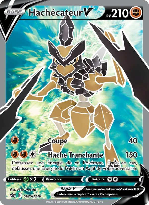 SWSH248/107 - Hachécateur V – Promo SWSH (Carte Pokémon FR à petit prix, à l’unité sur Lorenzone.fr)