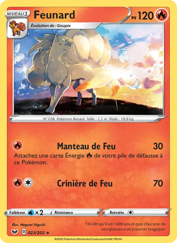 023/202 - Feunard – Épée et Bouclier (Carte Pokémon FR à petit prix, à l’unité sur Lorenzone.fr)
