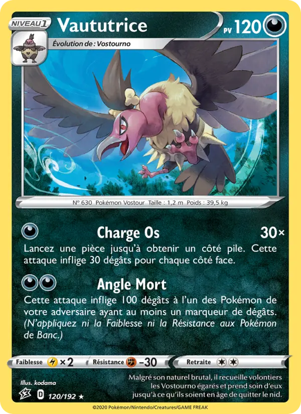 120/192 - Vaututrice – Clash des Rebelles (Carte Pokémon FR à petit prix, à l’unité sur Lorenzone.fr)