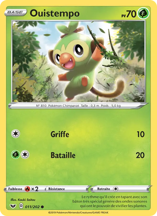011/202 - Ouistempo – Épée et Bouclier (Carte Pokémon FR à petit prix, à l’unité sur Lorenzone.fr)